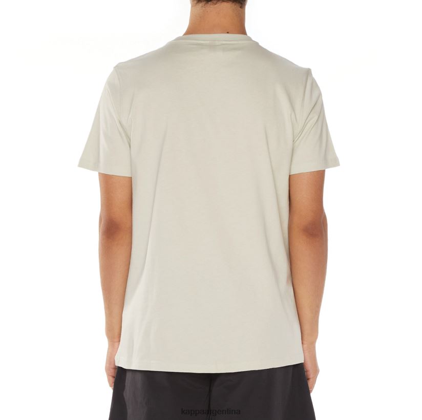 Kappa hombres camiseta estessi autentica gris blanco 2FJJXV127
