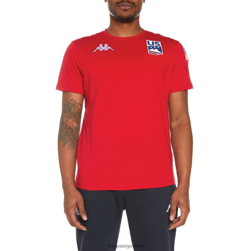 Kappa hombres camiseta estessi nosotros rojo 2FJJXV202