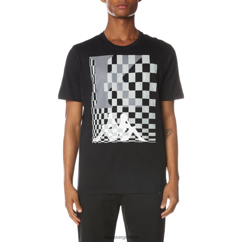 Kappa hombres camiseta finlandesa azabache negro 2FJJXV135