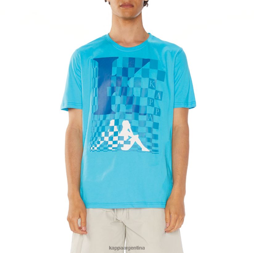 Kappa hombres camiseta finlandesa turquesa 2FJJXV136