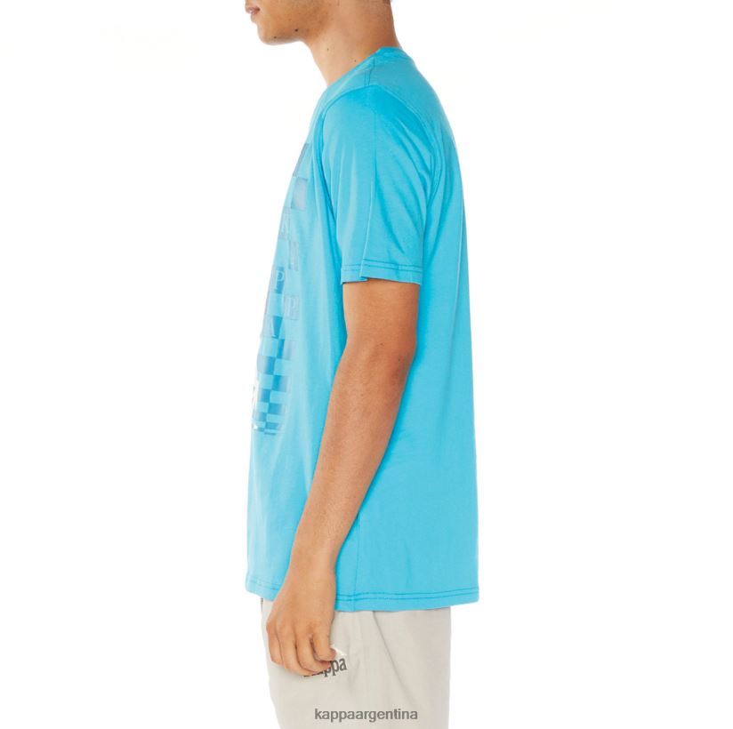 Kappa hombres camiseta finlandesa turquesa 2FJJXV136