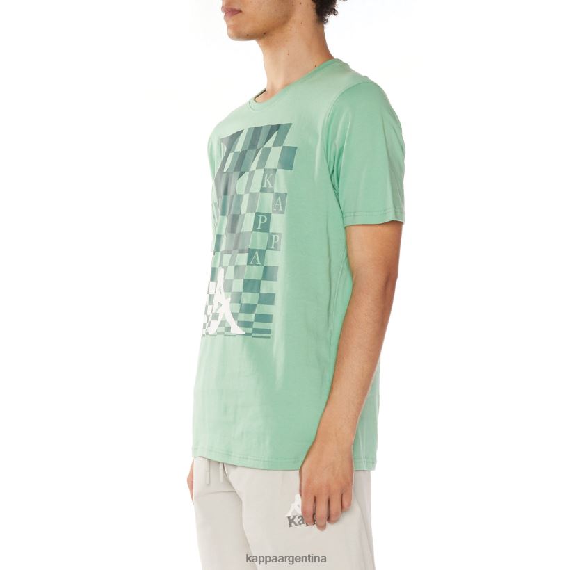 Kappa hombres camiseta finlandesa verde 2FJJXV112