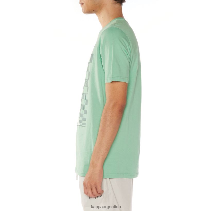 Kappa hombres camiseta finlandesa verde 2FJJXV112