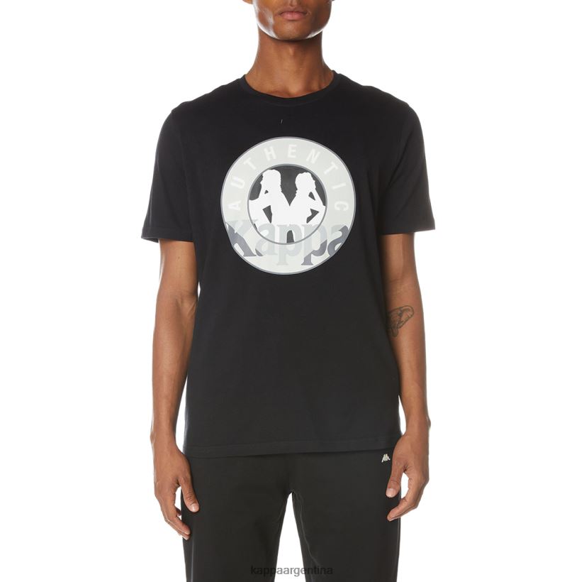 Kappa hombres camiseta isla azabache negro 2FJJXV137