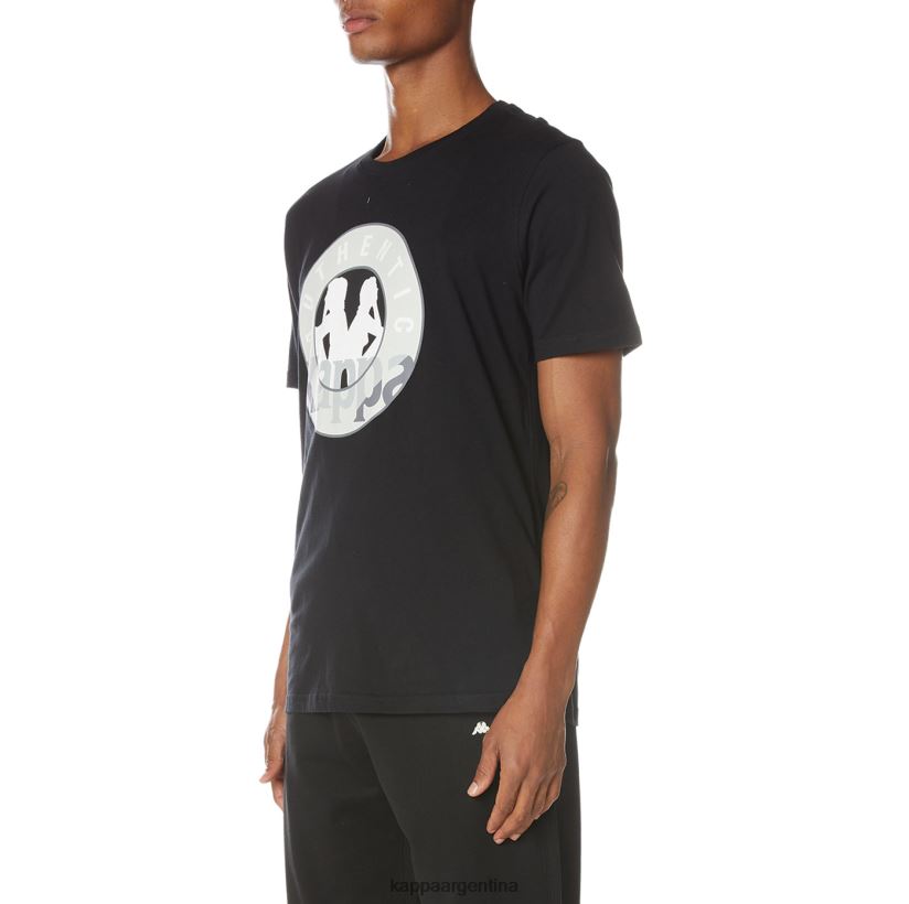 Kappa hombres camiseta isla azabache negro 2FJJXV137