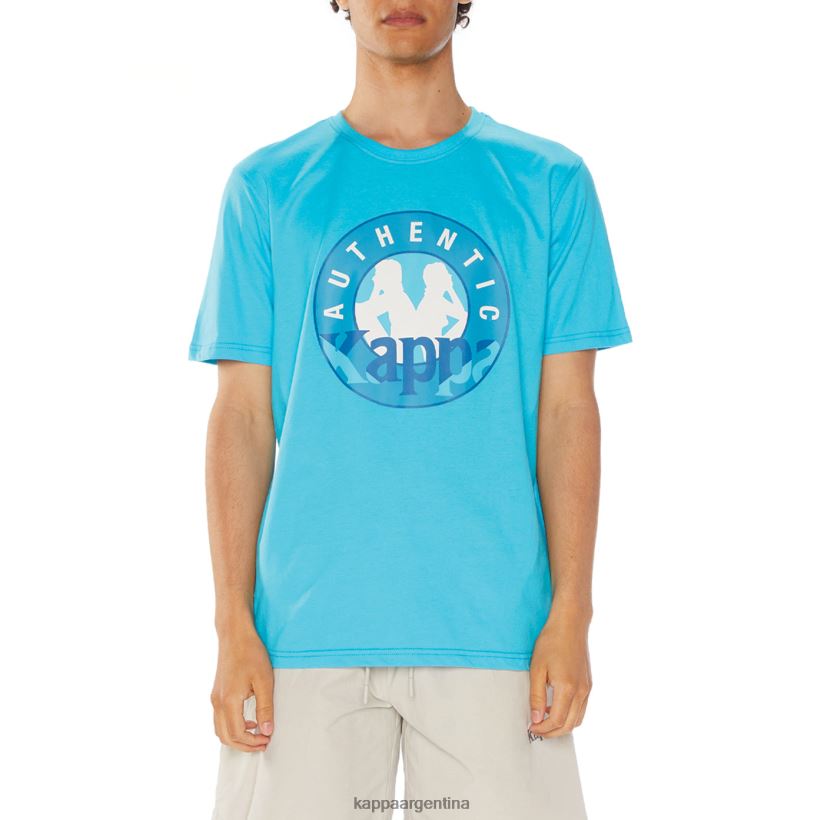 Kappa hombres camiseta isla turquesa 2FJJXV138