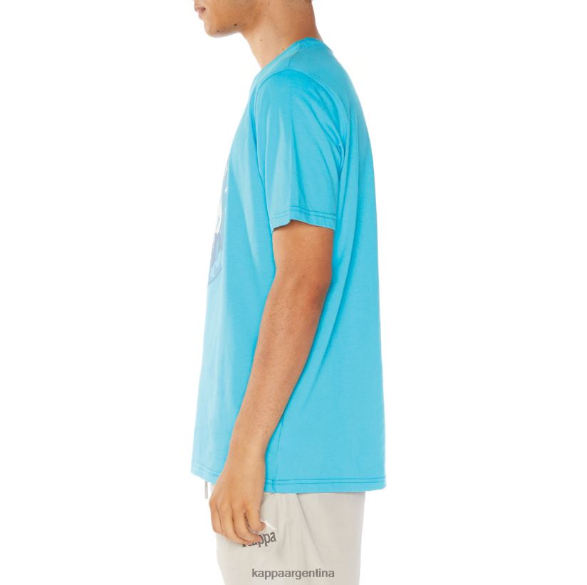 Kappa hombres camiseta isla turquesa 2FJJXV138