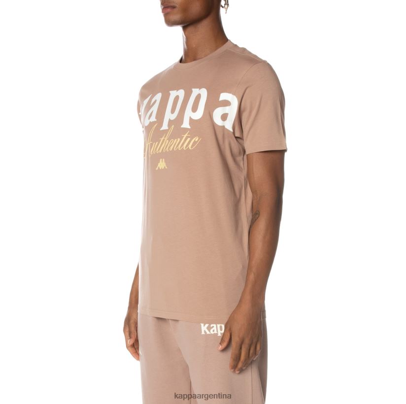 Kappa hombres camiseta mejillas auténticas beige 2FJJXV161
