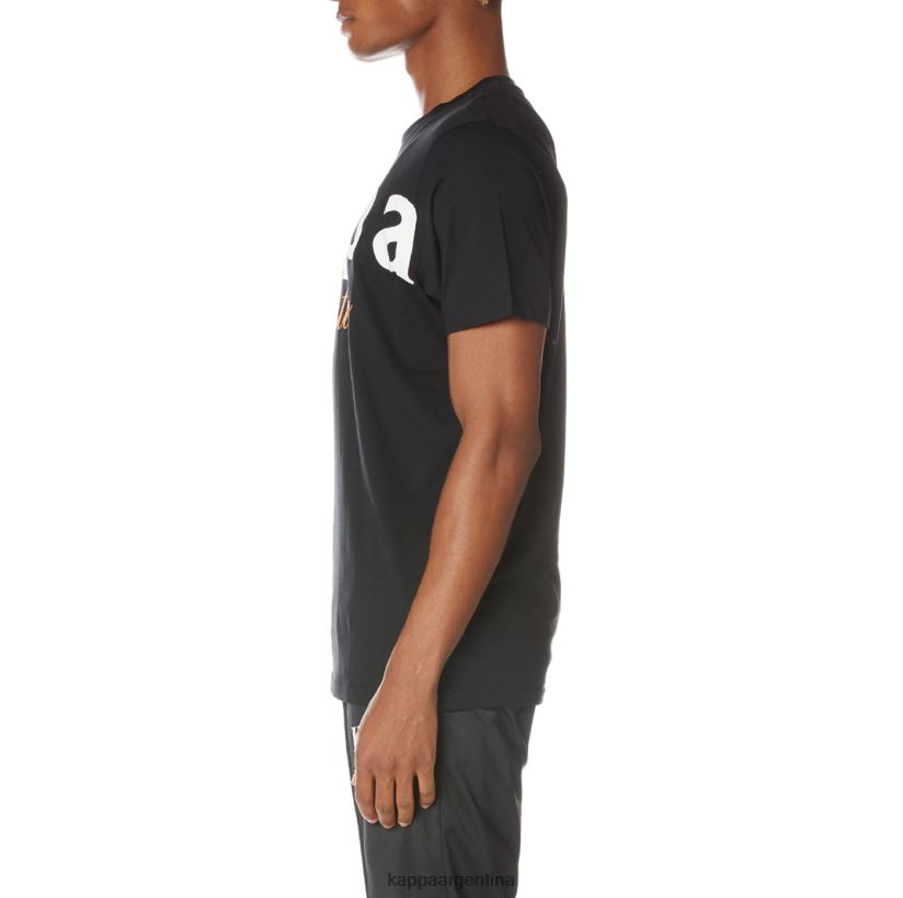 Kappa hombres camiseta mejillas auténticas negro azabache 2FJJXV159