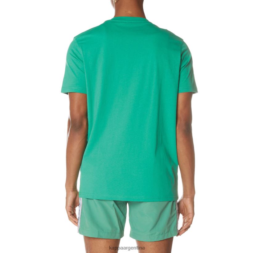 Kappa hombres camiseta mejillas auténticas verde 2FJJXV142