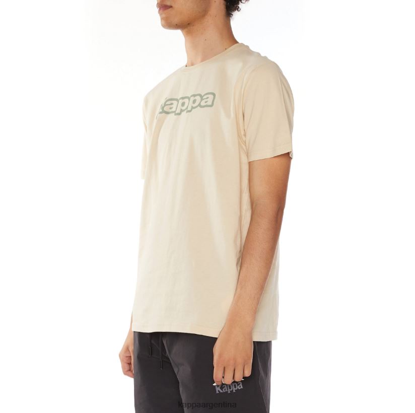 Kappa hombres camiseta onis logo beige 2FJJXV114