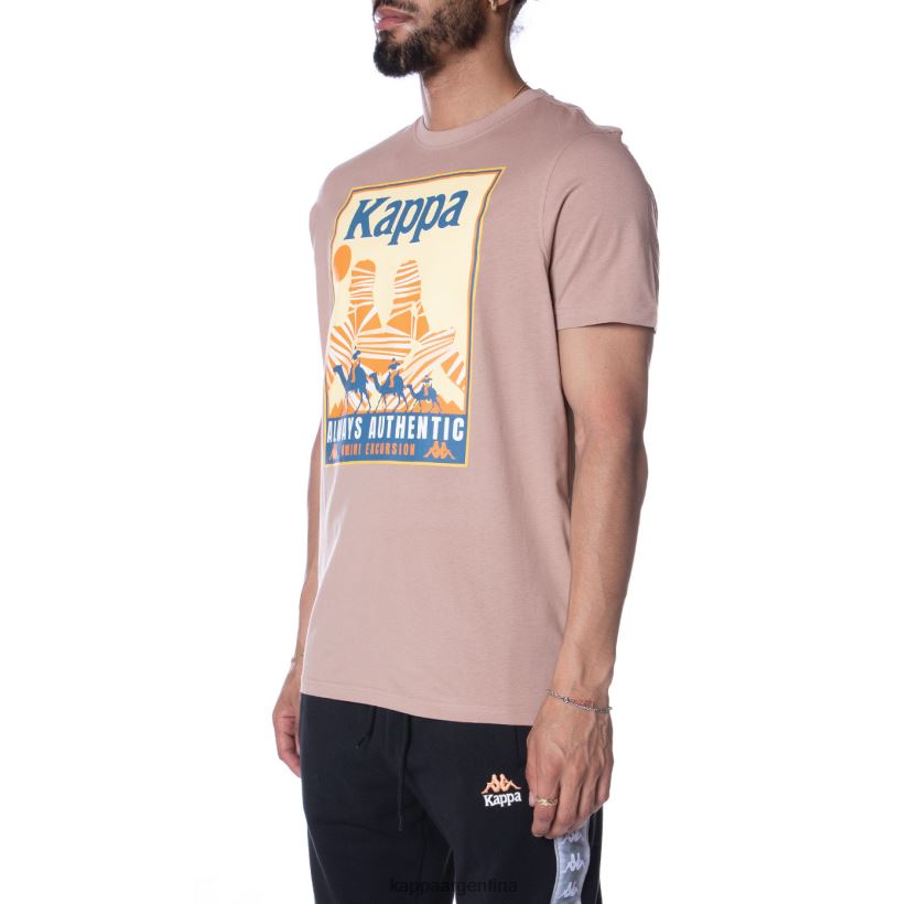 Kappa hombres camiseta osiris autentica beige 2FJJXV167