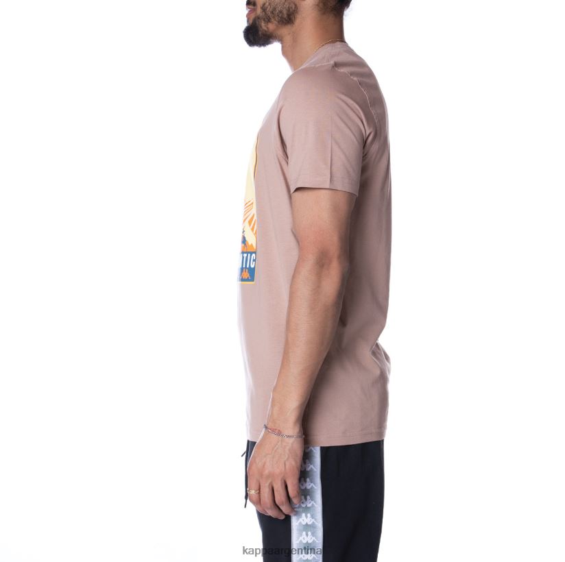 Kappa hombres camiseta osiris autentica beige 2FJJXV167