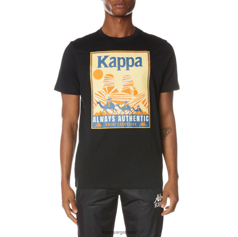 Kappa hombres camiseta osiris autentica negro azabache 2FJJXV163