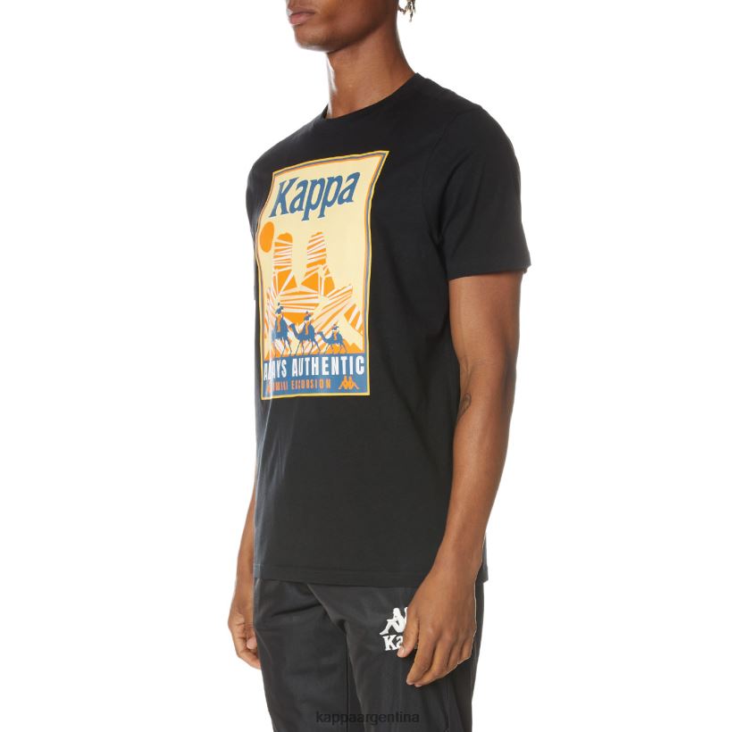 Kappa hombres camiseta osiris autentica negro azabache 2FJJXV163