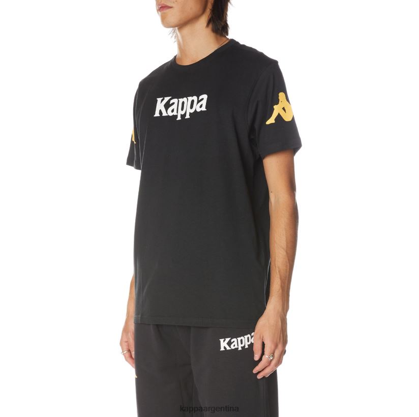 Kappa hombres camiseta paroo autentica humo negro 2FJJXV181