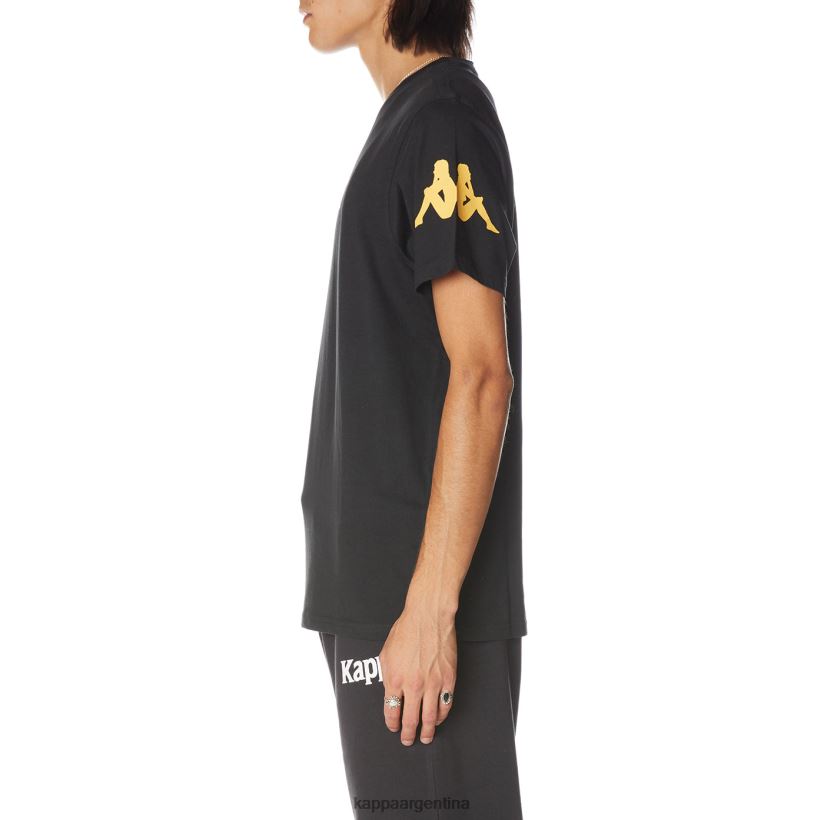 Kappa hombres camiseta paroo autentica humo negro 2FJJXV181