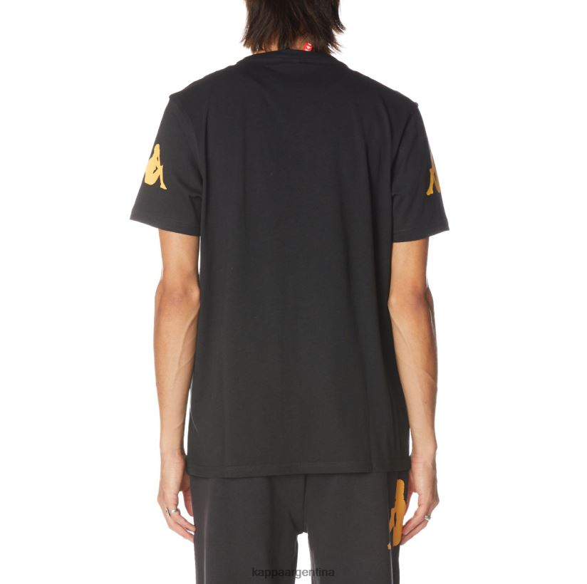 Kappa hombres camiseta paroo autentica humo negro 2FJJXV181