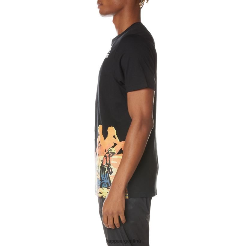 Kappa hombres camiseta ranchera auténtica negro azabache 2FJJXV166