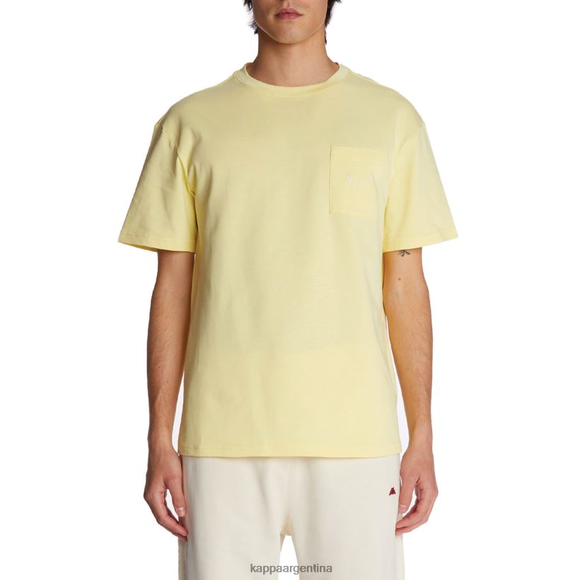 Kappa hombres camiseta robe giovani mirfak amarillo 2FJJXV195