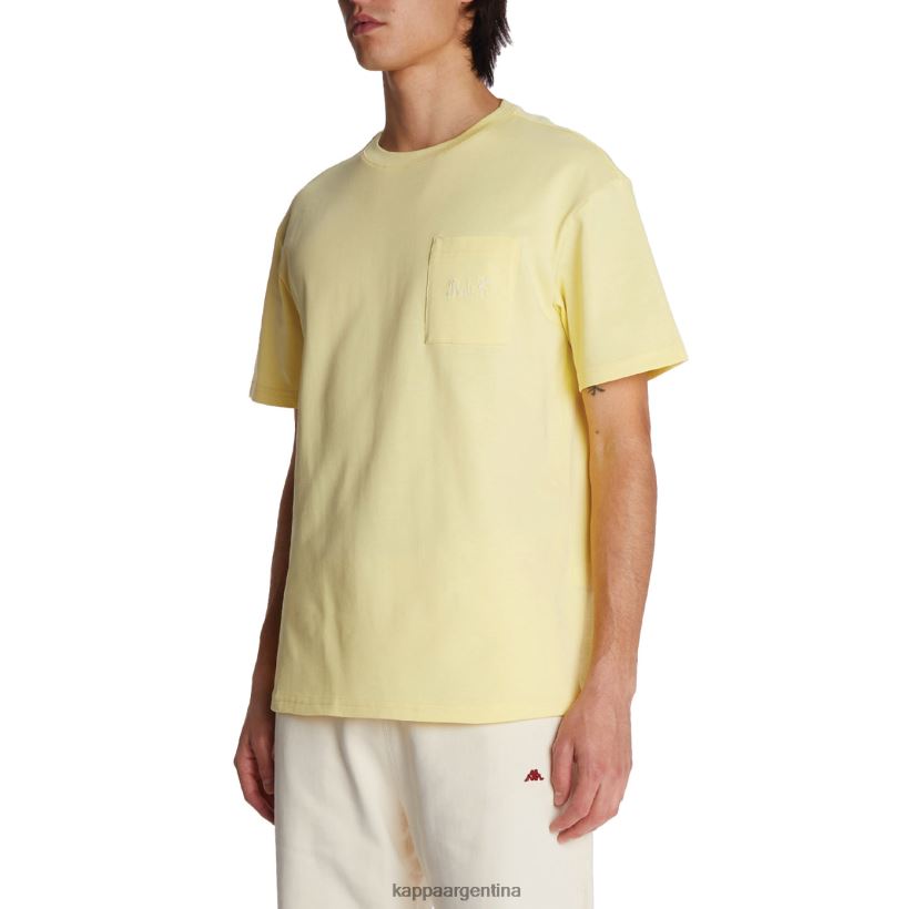 Kappa hombres camiseta robe giovani mirfak amarillo 2FJJXV195