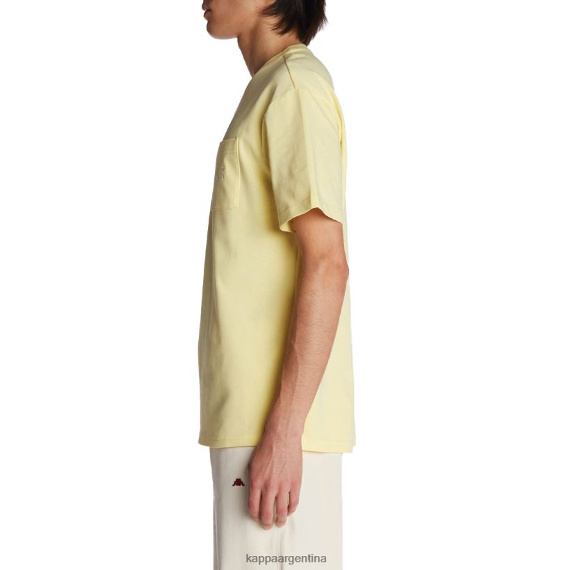 Kappa hombres camiseta robe giovani mirfak amarillo 2FJJXV195
