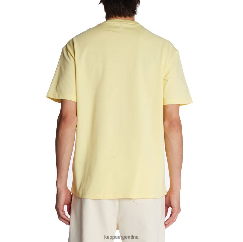Kappa hombres camiseta robe giovani mirfak amarillo 2FJJXV195