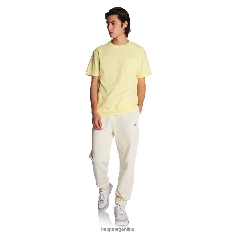 Kappa hombres camiseta robe giovani mirfak amarillo 2FJJXV195