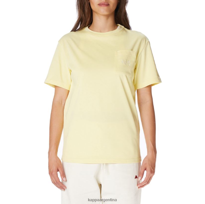 Kappa hombres camiseta robe giovani mirfak amarillo 2FJJXV195