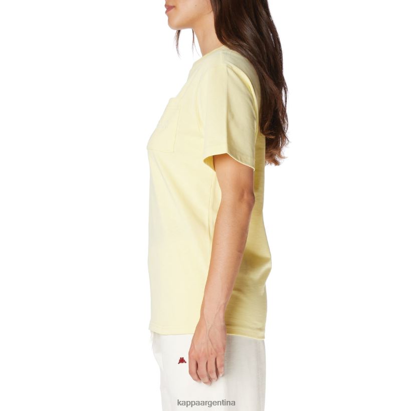 Kappa hombres camiseta robe giovani mirfak amarillo 2FJJXV195