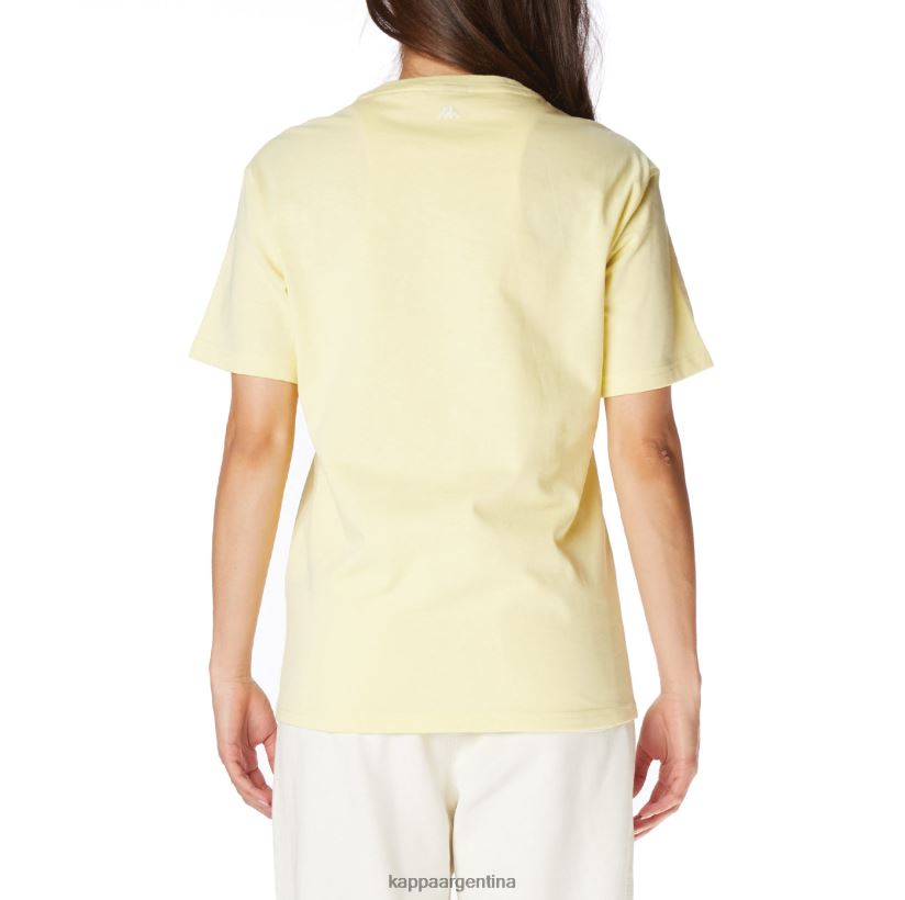 Kappa hombres camiseta robe giovani mirfak amarillo 2FJJXV195