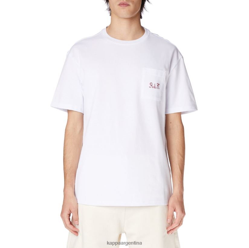 Kappa hombres camiseta robe giovani mirfak blanco 2FJJXV196