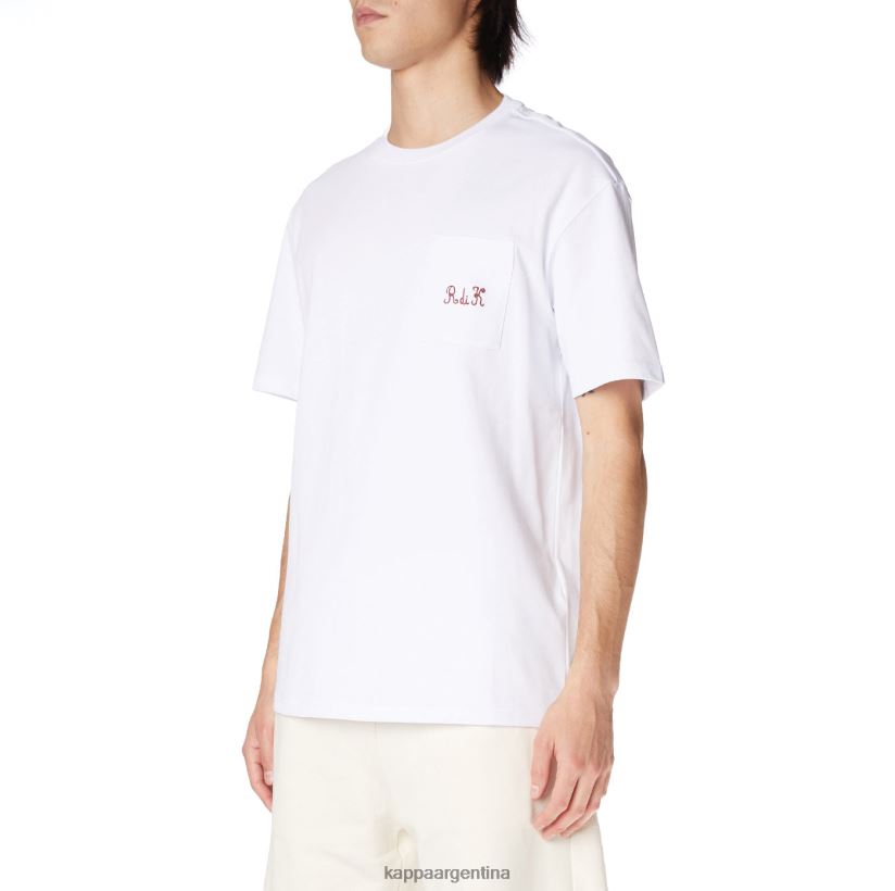 Kappa hombres camiseta robe giovani mirfak blanco 2FJJXV196
