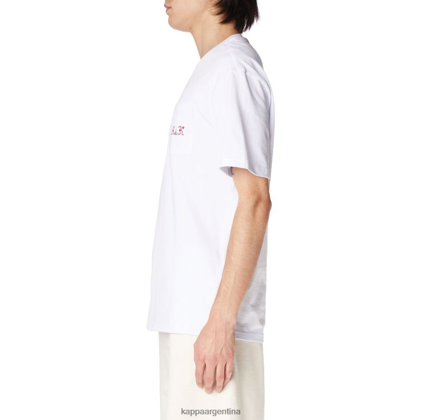 Kappa hombres camiseta robe giovani mirfak blanco 2FJJXV196