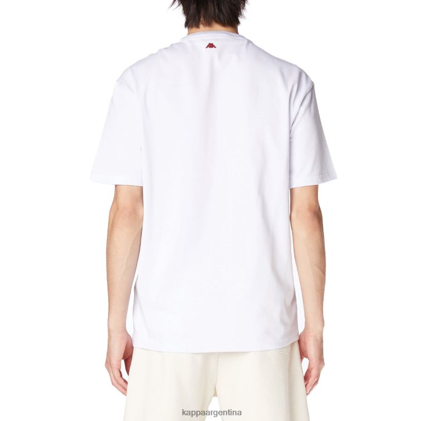 Kappa hombres camiseta robe giovani mirfak blanco 2FJJXV196