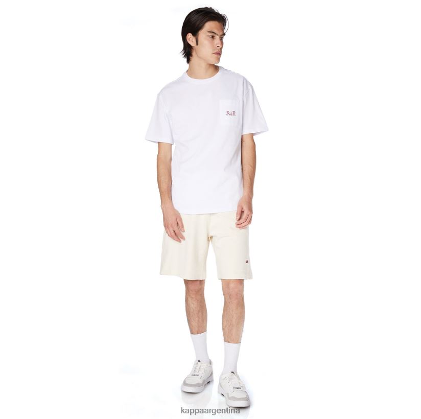Kappa hombres camiseta robe giovani mirfak blanco 2FJJXV196