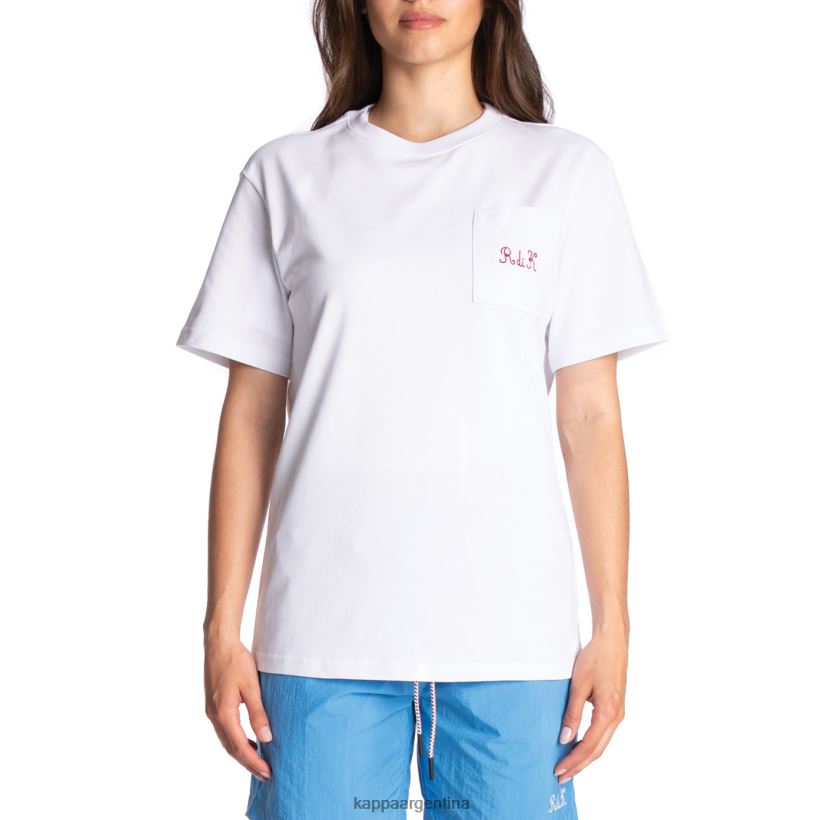 Kappa hombres camiseta robe giovani mirfak blanco 2FJJXV196