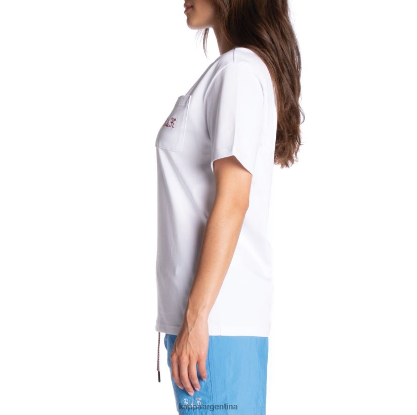 Kappa hombres camiseta robe giovani mirfak blanco 2FJJXV196