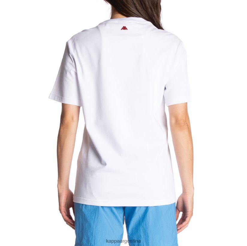 Kappa hombres camiseta robe giovani mirfak blanco 2FJJXV196