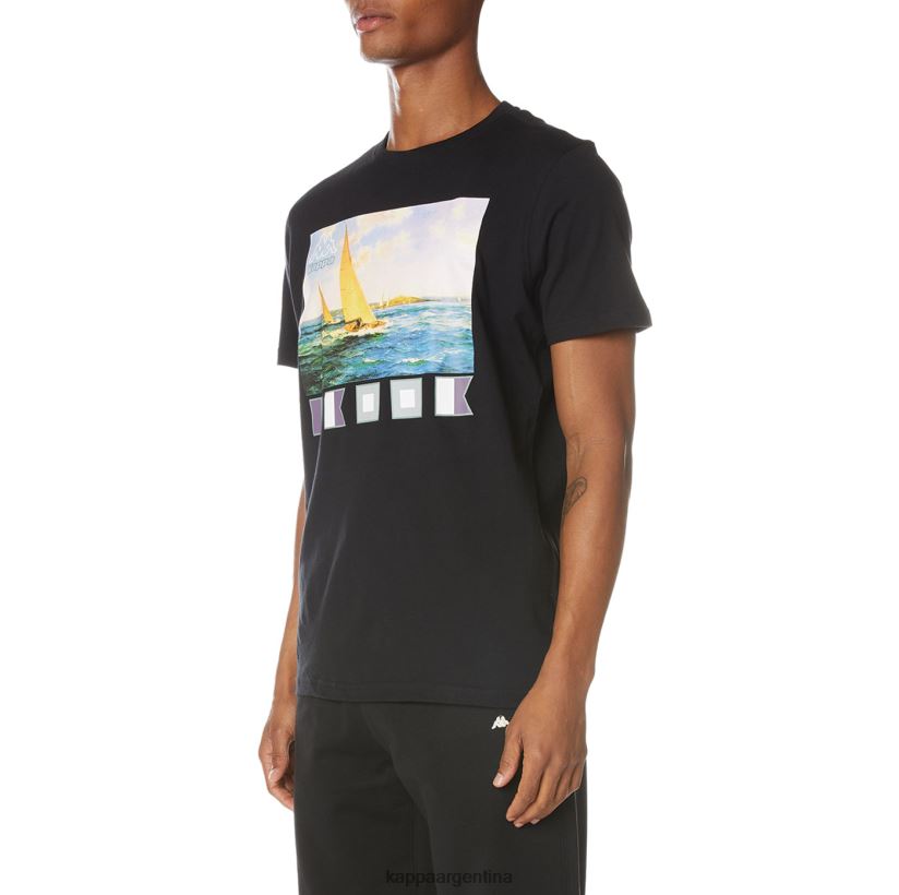 Kappa hombres camiseta salvia azabache negro 2FJJXV121
