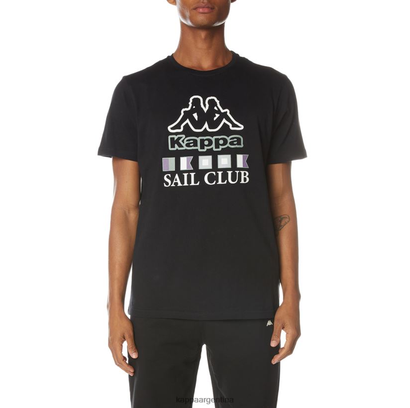 Kappa hombres camiseta temi azabache negro 2FJJXV119