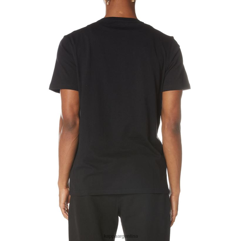 Kappa hombres camiseta temi azabache negro 2FJJXV119