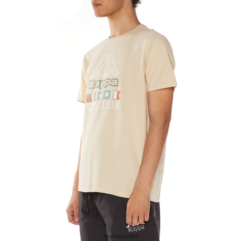 Kappa hombres camiseta temi beige 2FJJXV120