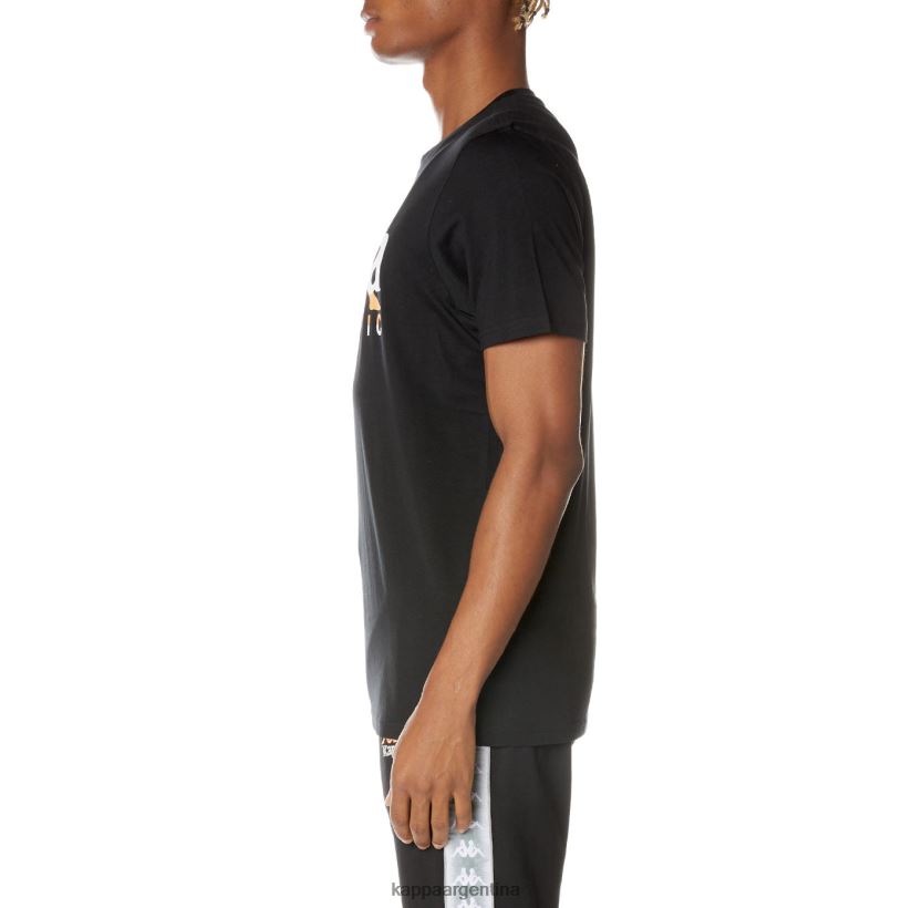 Kappa hombres camiseta vanguardista autentica negro azabache 2FJJXV162