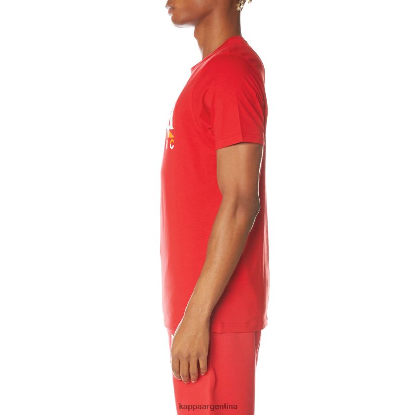 Kappa hombres camiseta vanguardista autentica rojo 2FJJXV149