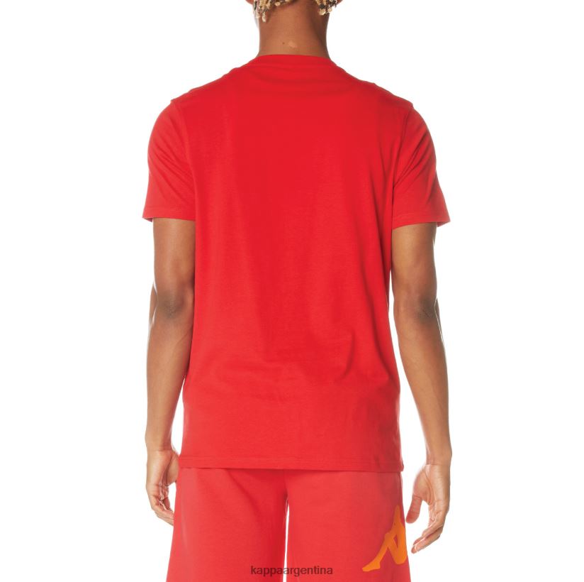 Kappa hombres camiseta vanguardista autentica rojo 2FJJXV149