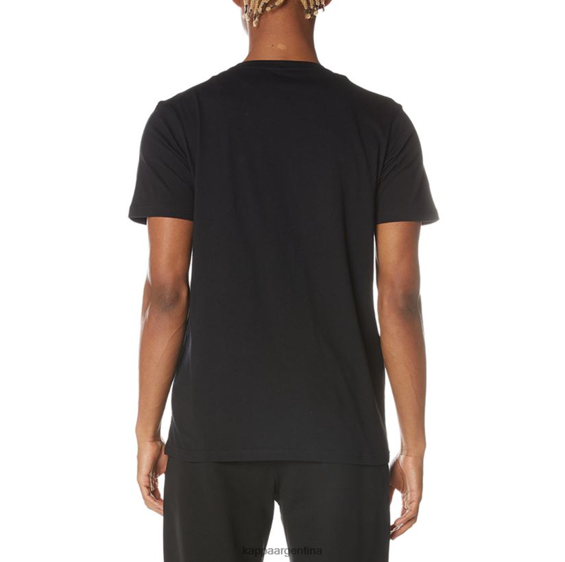 Kappa hombres camiseta zielona auténtica azabache negro 2FJJXV104