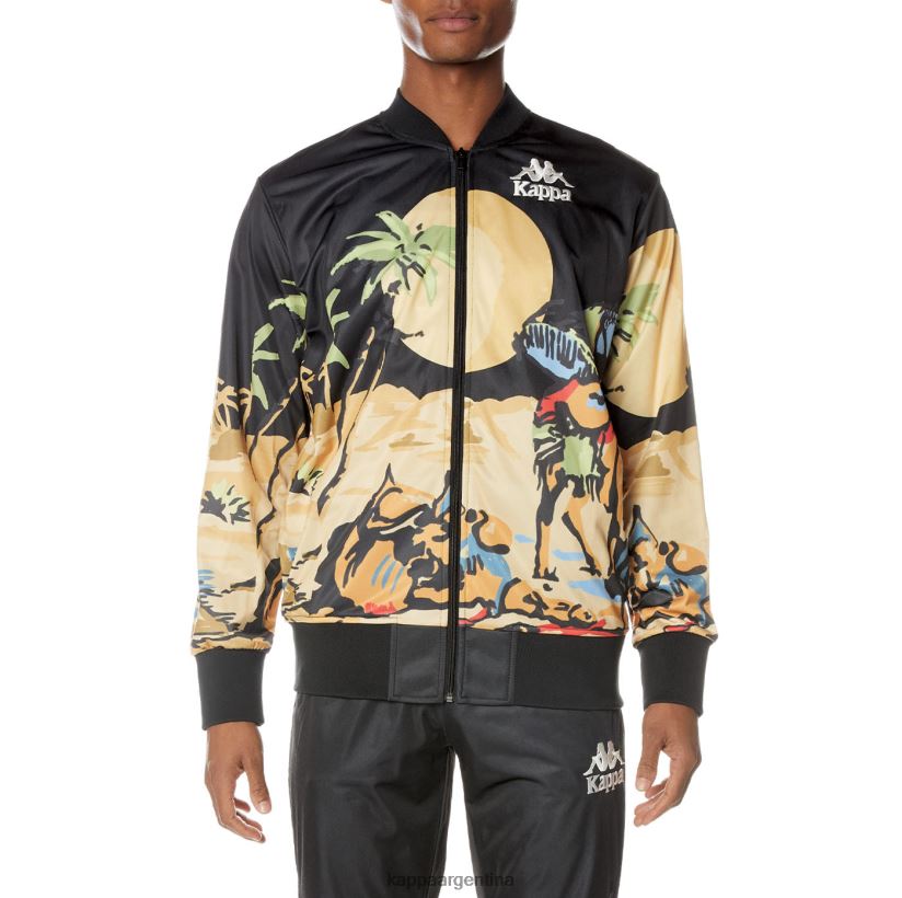 Kappa hombres chaqueta autentica de sudania negro azabache 2FJJXV4