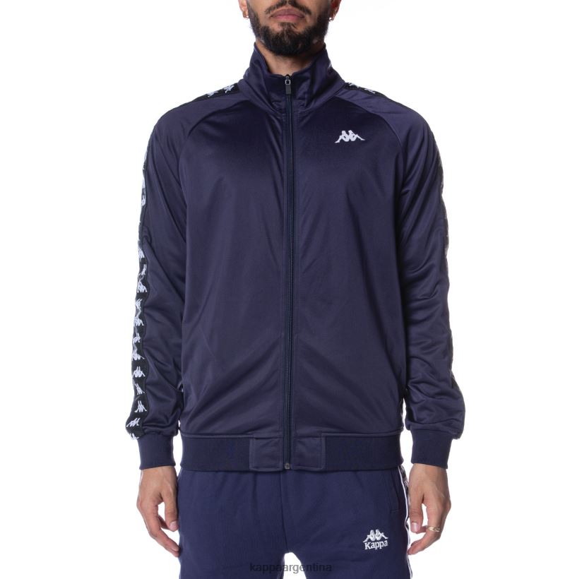 Kappa hombres chaqueta deportiva 222 banda anniston azul marino negro 2FJJXV11