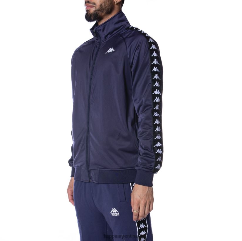 Kappa hombres chaqueta deportiva 222 banda anniston azul marino negro 2FJJXV11